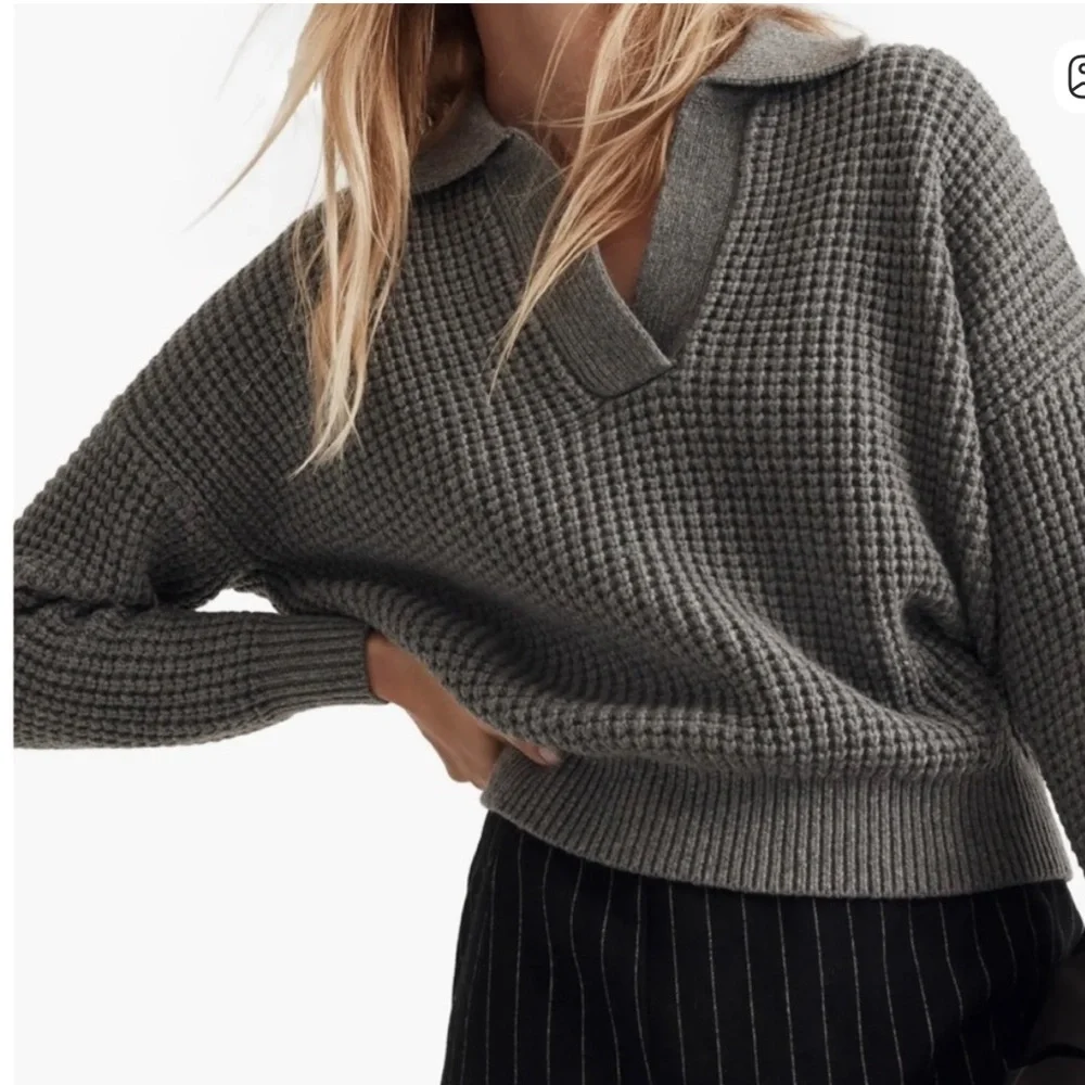 Madewell Waffle Knit Sweater